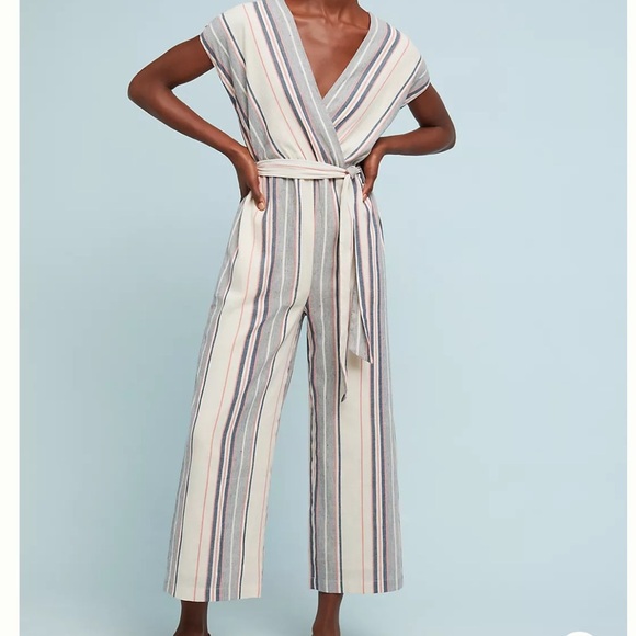 Anthropologie Dolan Left Coast Millie Striped Jumpsuit - Picture 1 of 11